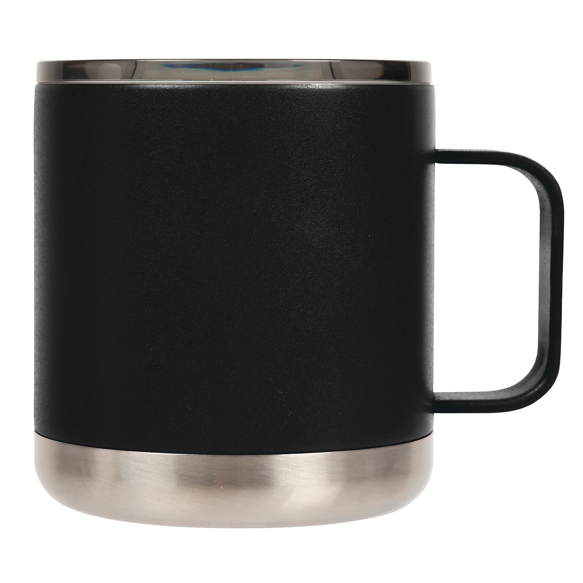 FIFTY/FIFTY, 15oz - Matte Black Camp Mug with Slide Lid, Size 15 oz, Color Black, Model# T15000003